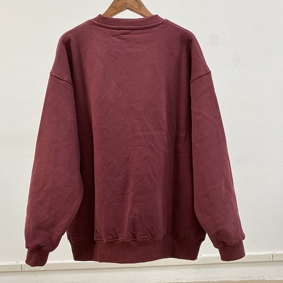 Anine Bing Burgundy Logo Sweatshirt - Picture 2 of 6